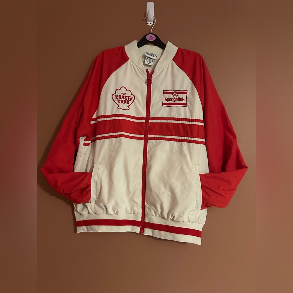 SpongeBob SquarePants The Krusty Krab Pizza Bomber Jacket — BoxLunch Exclusive